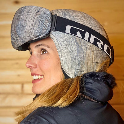 Coolcasc-Printed Cool Helmet Cover Wood