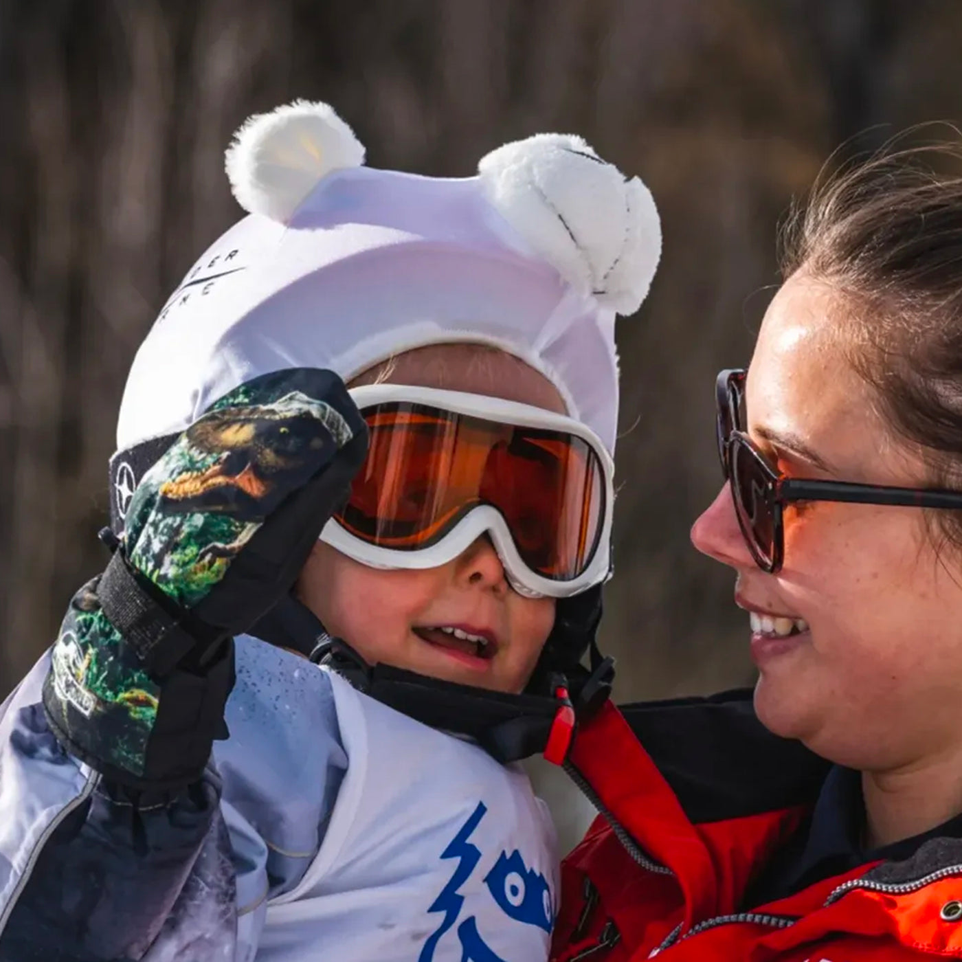 Coolcasc Animals Helmet Cover Polar Bear