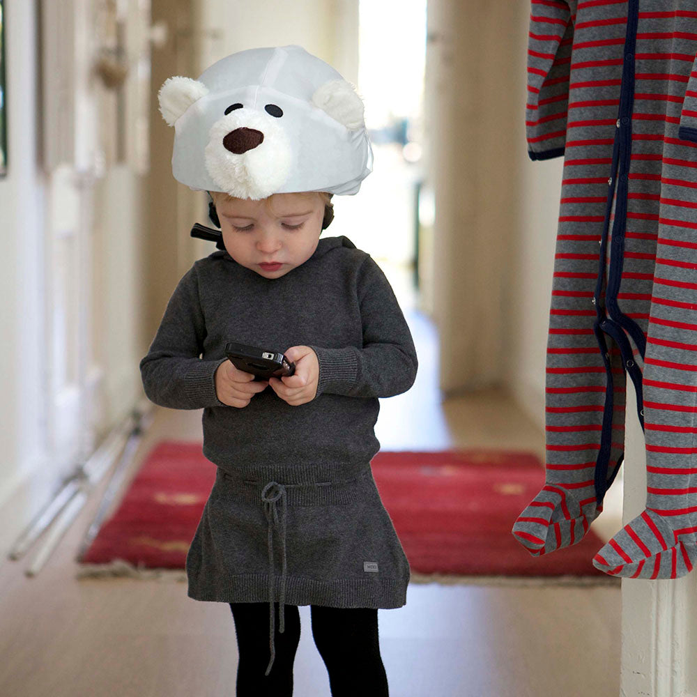 Coolcasc Animals Helmet Cover Polar Bear