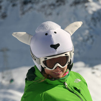 Coolcasc Animals Helmet Cover White Sheep