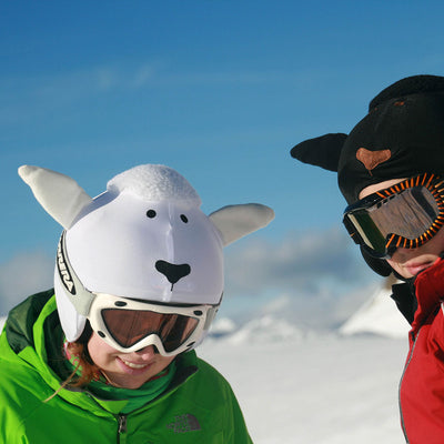 Coolcasc Animals Helmet Cover White Sheep