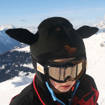 Coolcasc Animals Helmet Cover Black Sheep