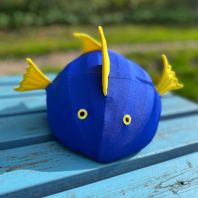 Coolcasc Animals Helmet Cover Blue Fish