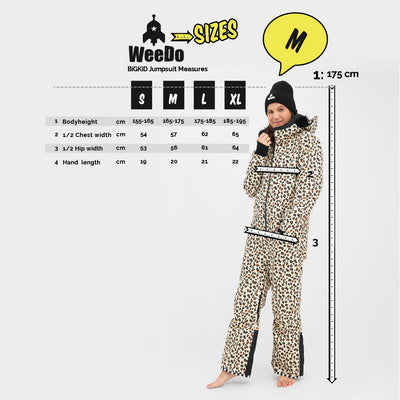 WeeDo Adult Snow Suit & Mittens Leopard - Coming Soon