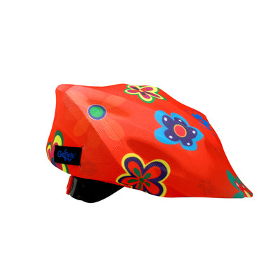 Coolcasc Bike Helmet Cover Hippy Flowers