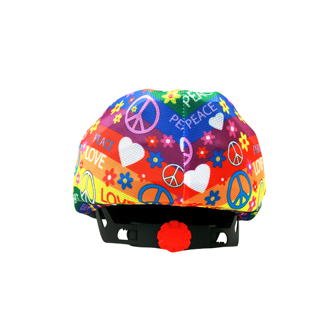 Coolcasc Bike Helmet Cover Peace & Flowers