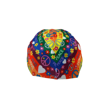 Coolcasc Bike Helmet Cover Peace & Flowers