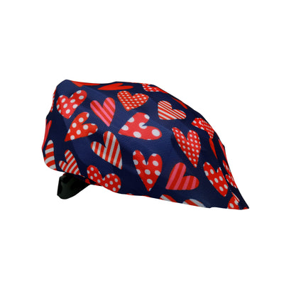 Coolcasc Bike Helmet Cover Agatha Hearts