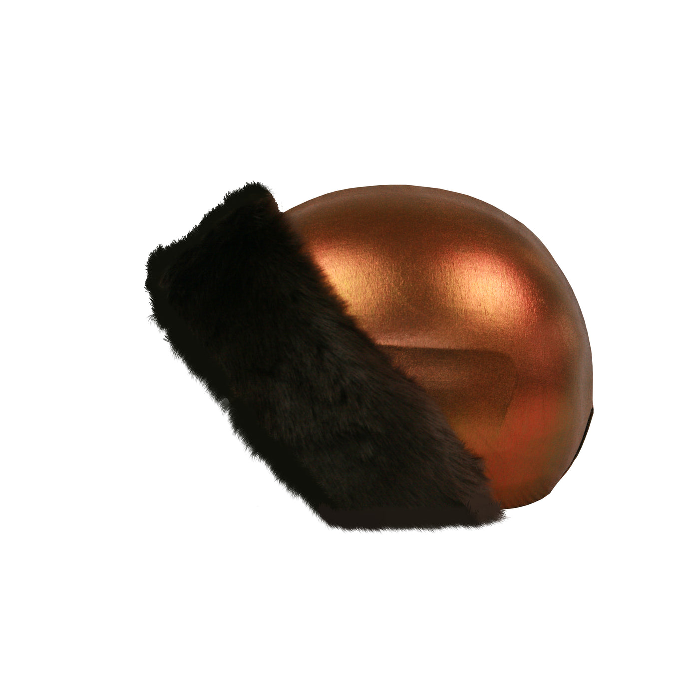 Coolcasc Exclusive Helmet Cover Bronze Brown Fur