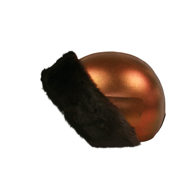 Coolcasc Exclusive Helmet Cover Bronze Brown Fur