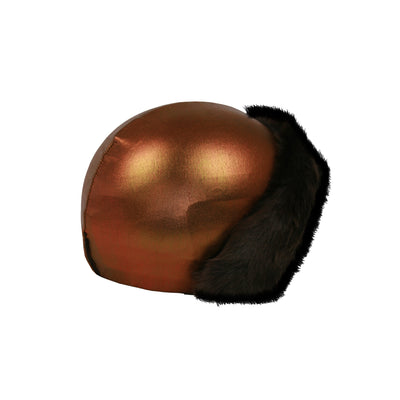 Coolcasc Exclusive Helmet Cover Bronze Brown Fur