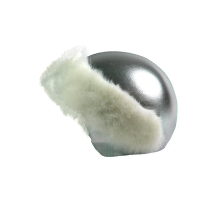 Coolcasc Exclusive Helmet Cover White Fur