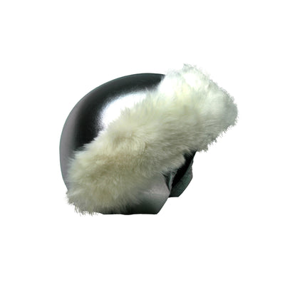 Coolcasc Exclusive Helmet Cover White Fur