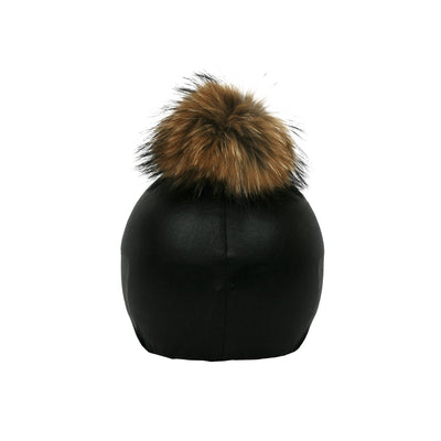 Coolcasc Exclusive Helmet Cover Black Brown Pom