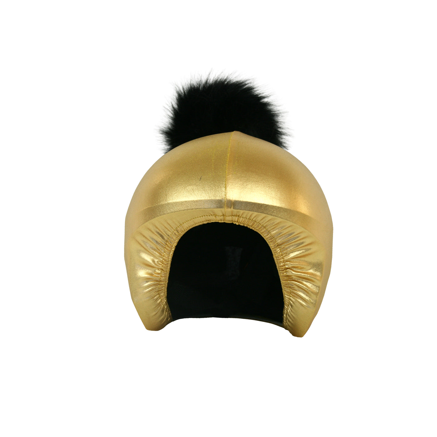 Coolcasc Exclusive Helmet Cover Gold Black Pom