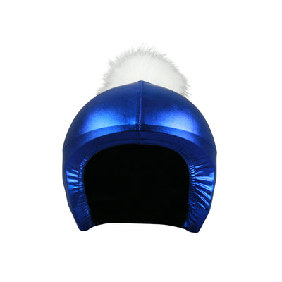 Coolcasc Exclusive Helmet Cover Blue White Pom