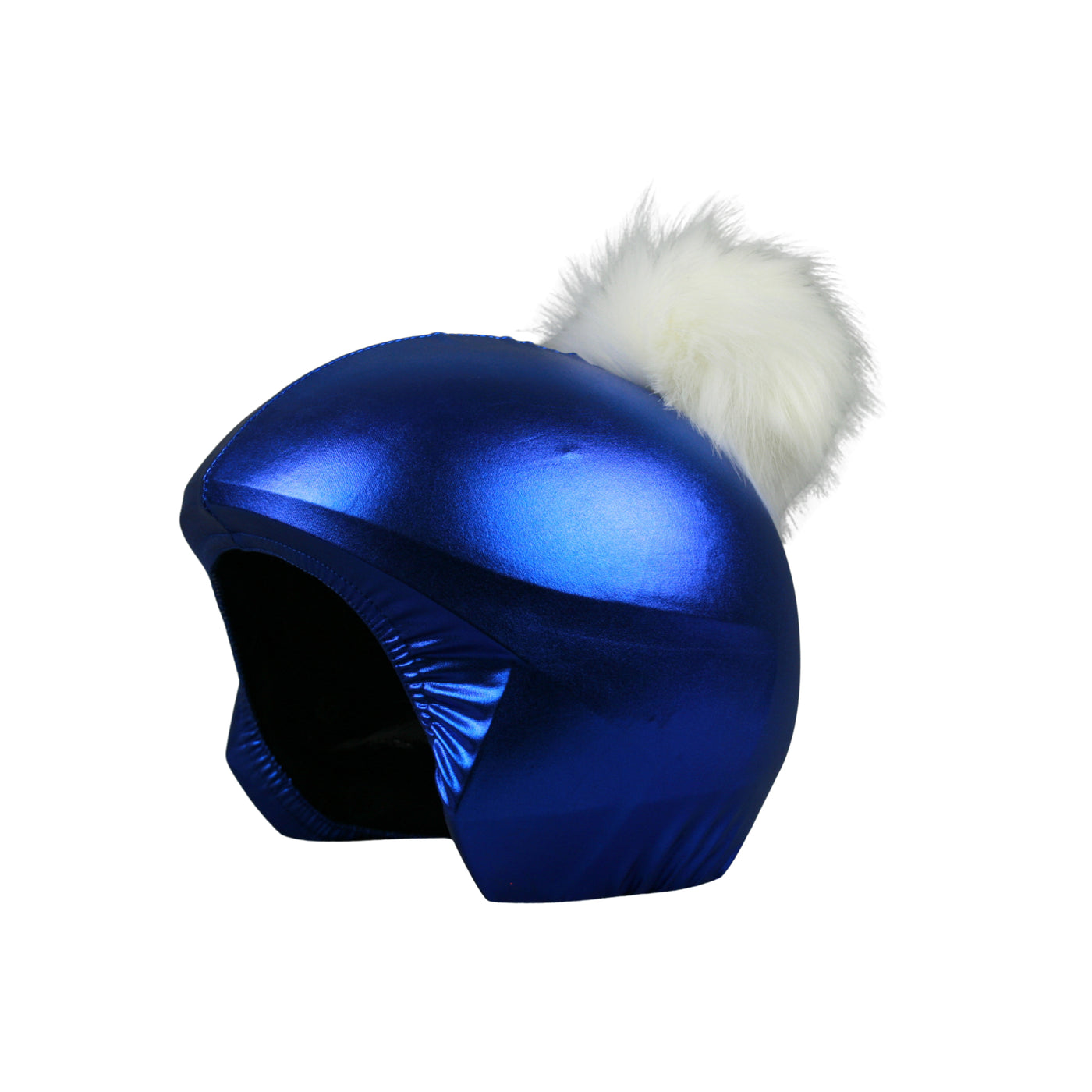 Coolcasc Exclusive Helmet Cover Blue White Pom