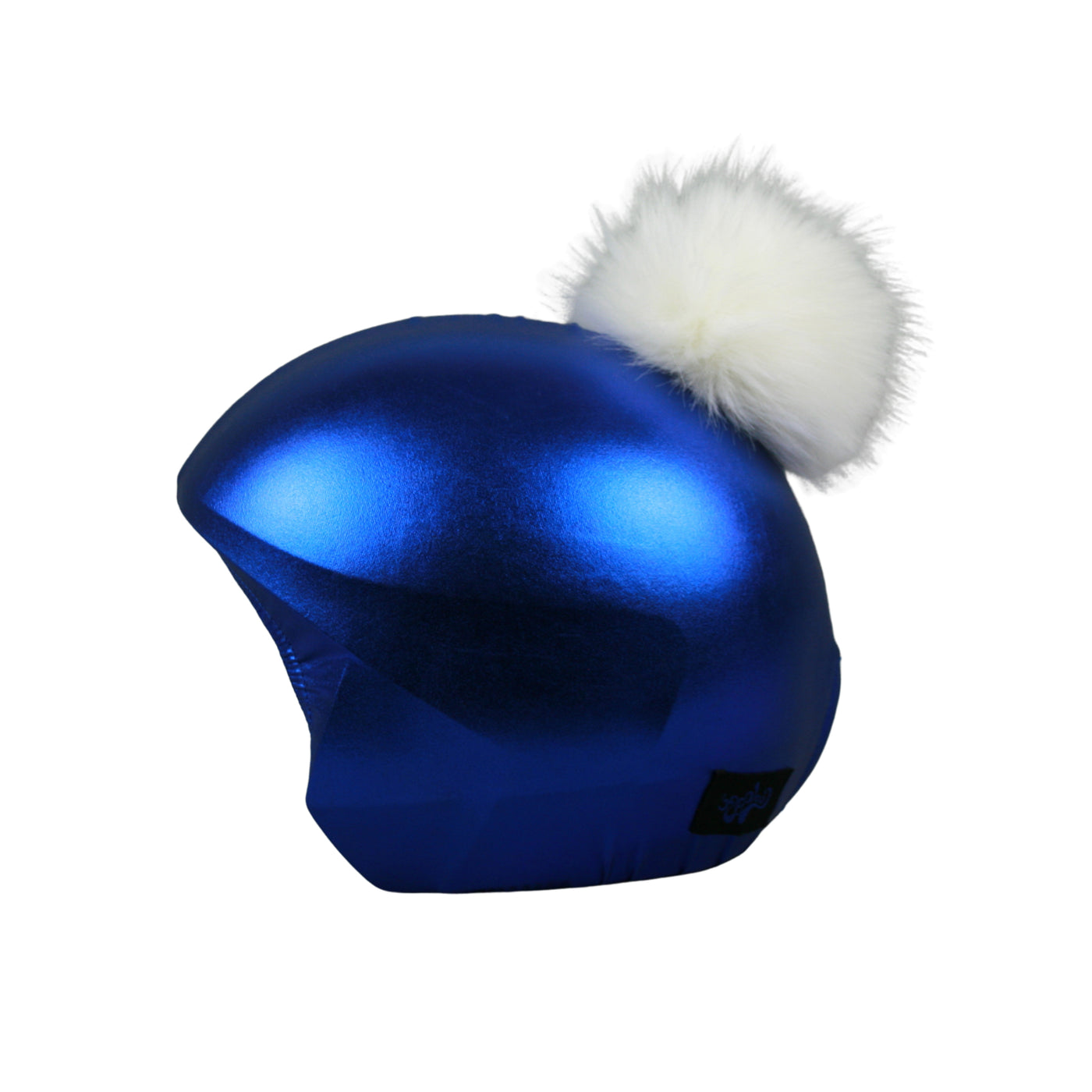 Coolcasc Exclusive Helmet Cover Blue White Pom