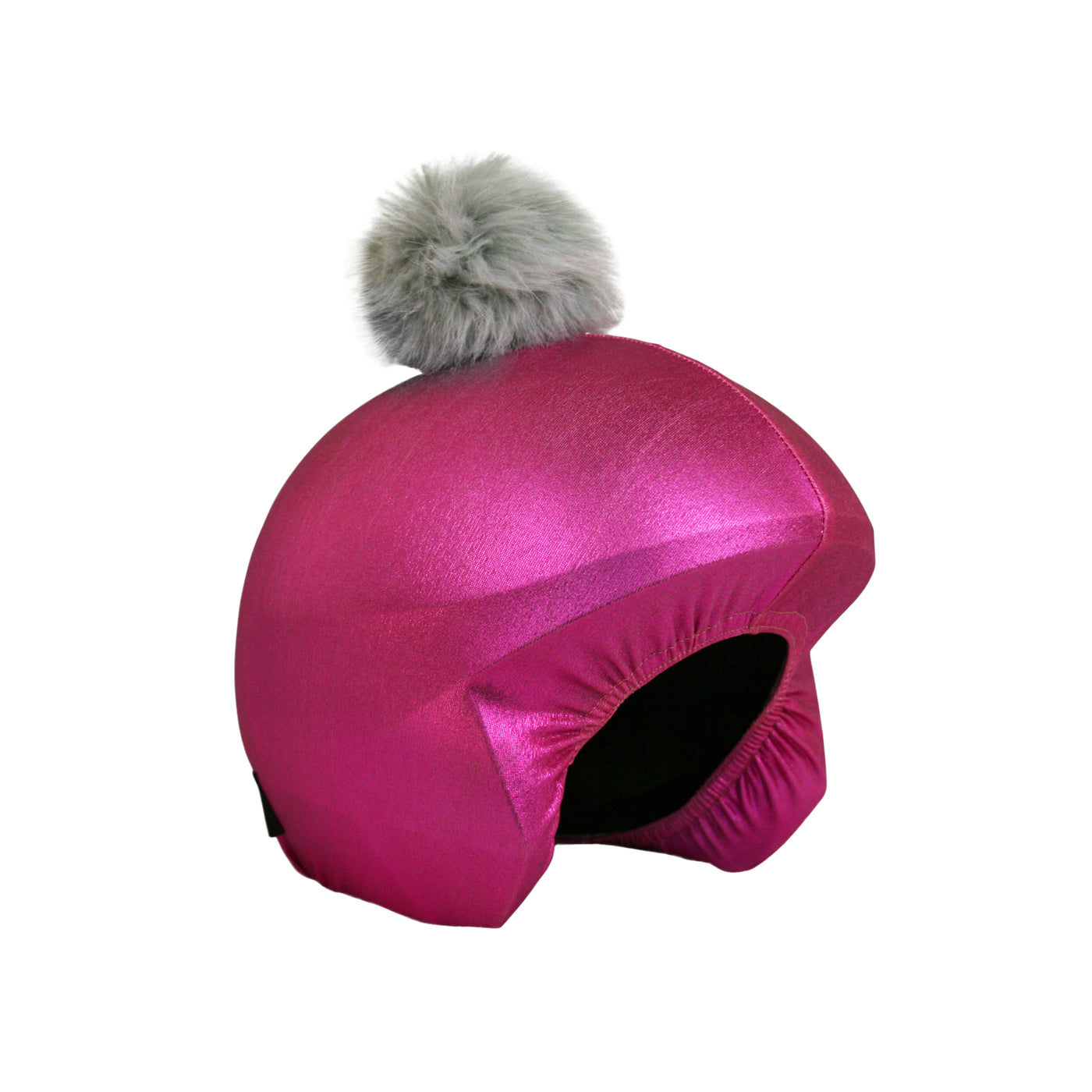 Coolcasc Exclusive Helmet Cover Pink Grey Pom