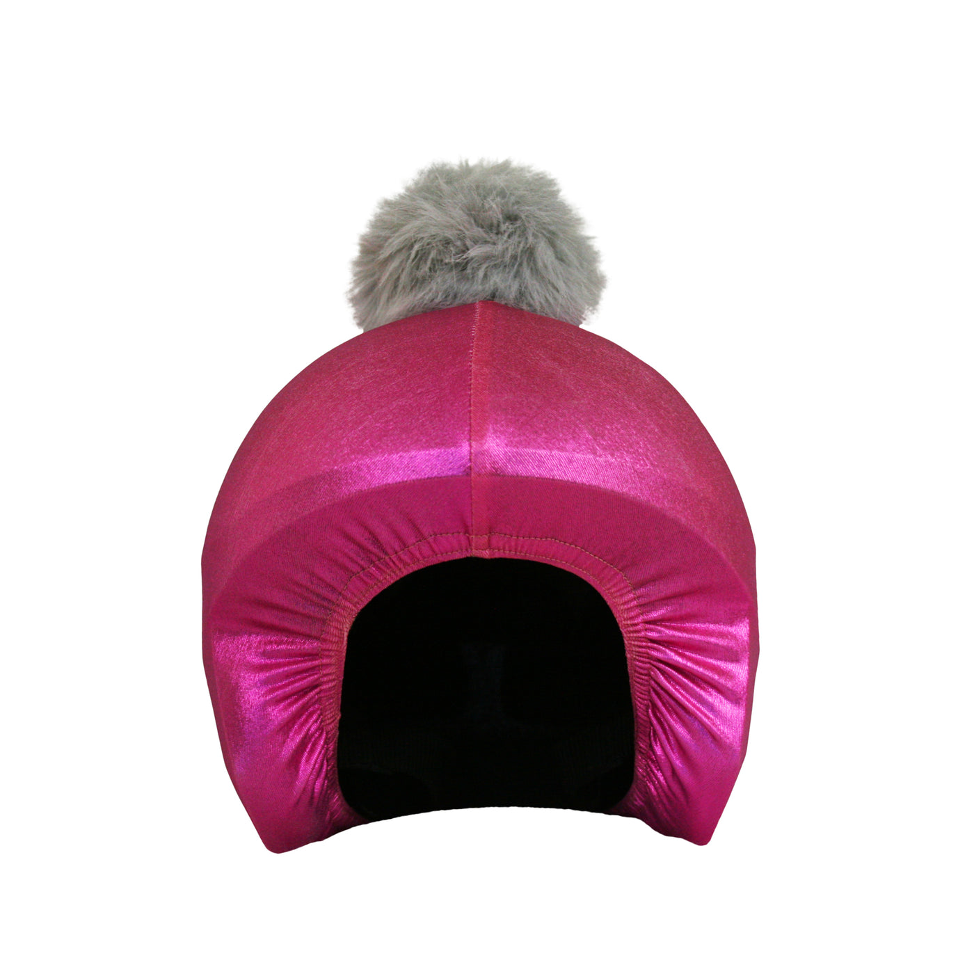 Coolcasc Exclusive Helmet Cover Pink Grey Pom
