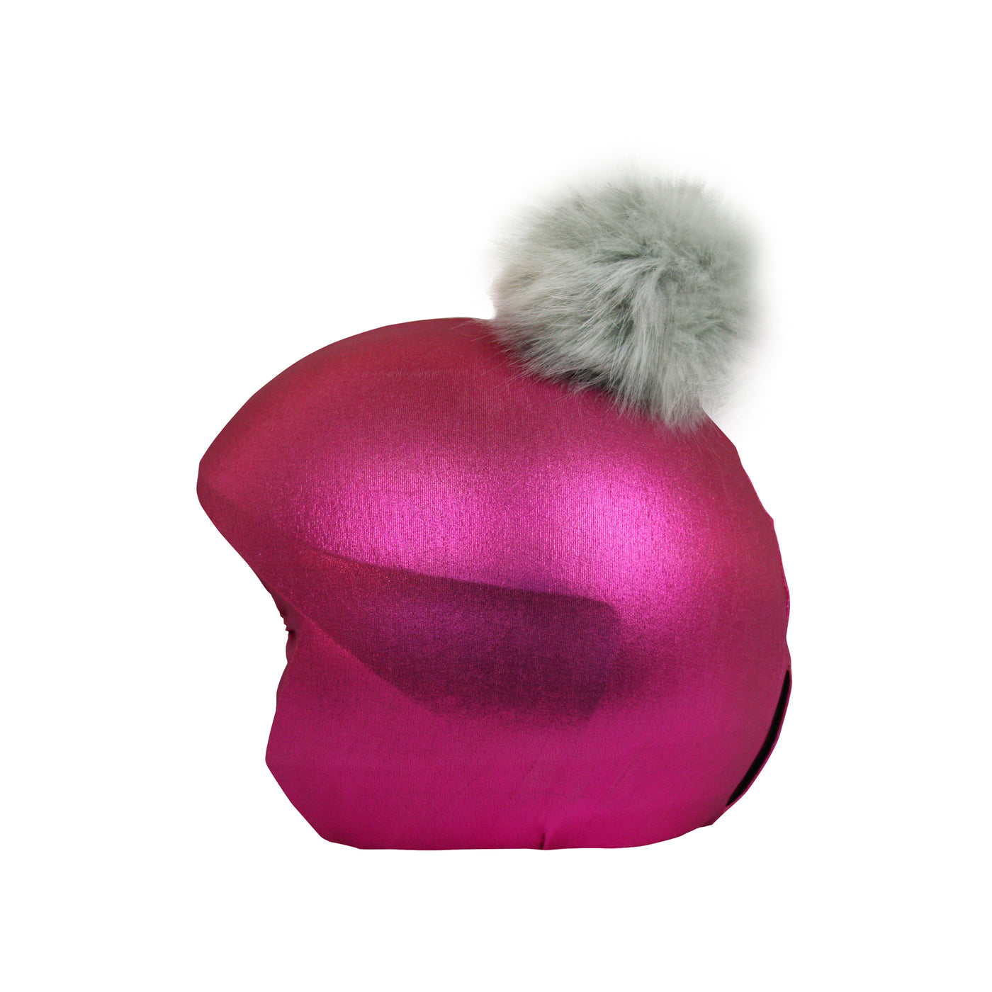 Coolcasc Exclusive Helmet Cover Pink Grey Pom