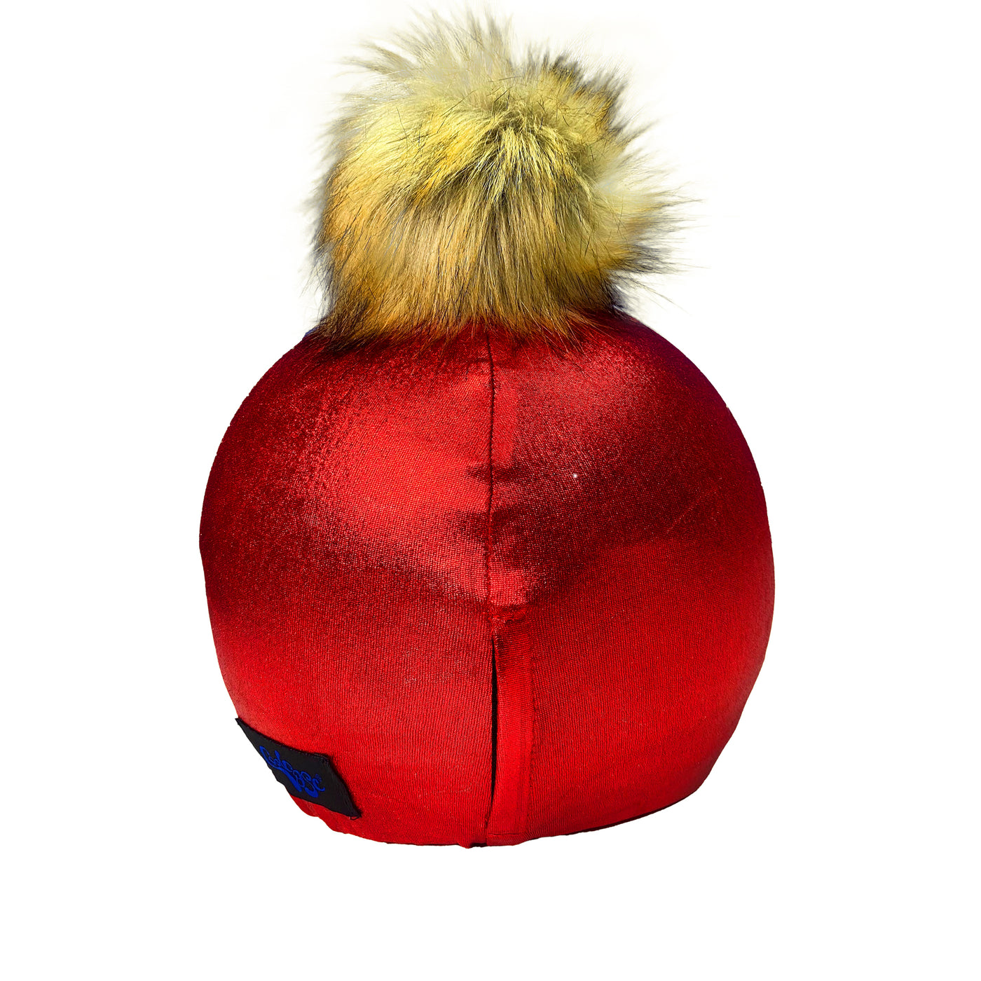 Coolcasc-Exclusive Helmet Cover Red Brown Pom
