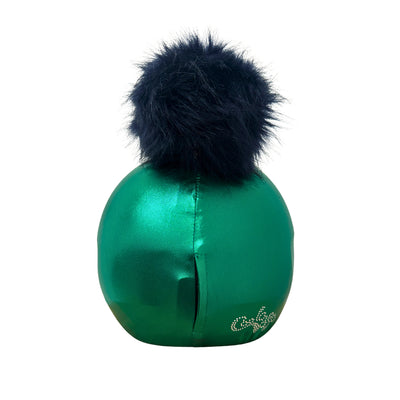 Coolcasc Exclusive Helmet Cover Green Blue Pom