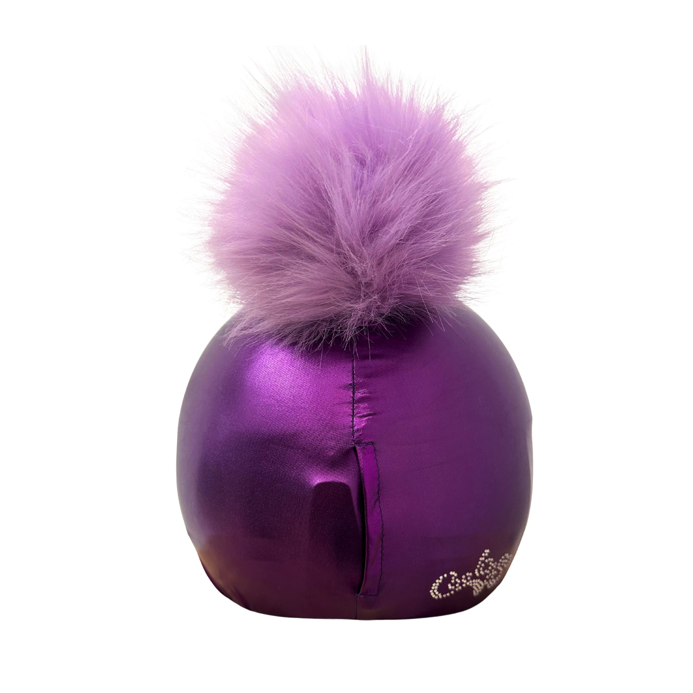 Coolcasc Exclusive Helmet Cover Purple Pink Pom