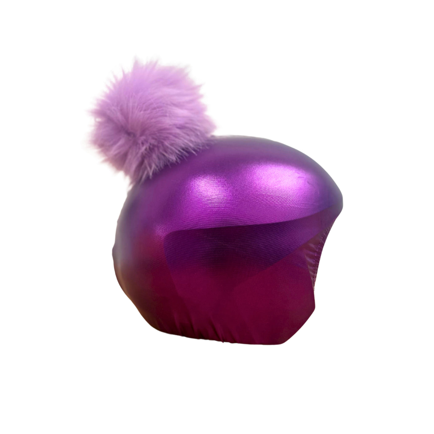 Coolcasc Exclusive Helmet Cover Purple Pink Pom