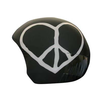 Coolcasc Printed Cool Helmet Cover Peace And Love