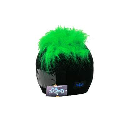 Coolcasc Show Time Helmet Cover Furry Green