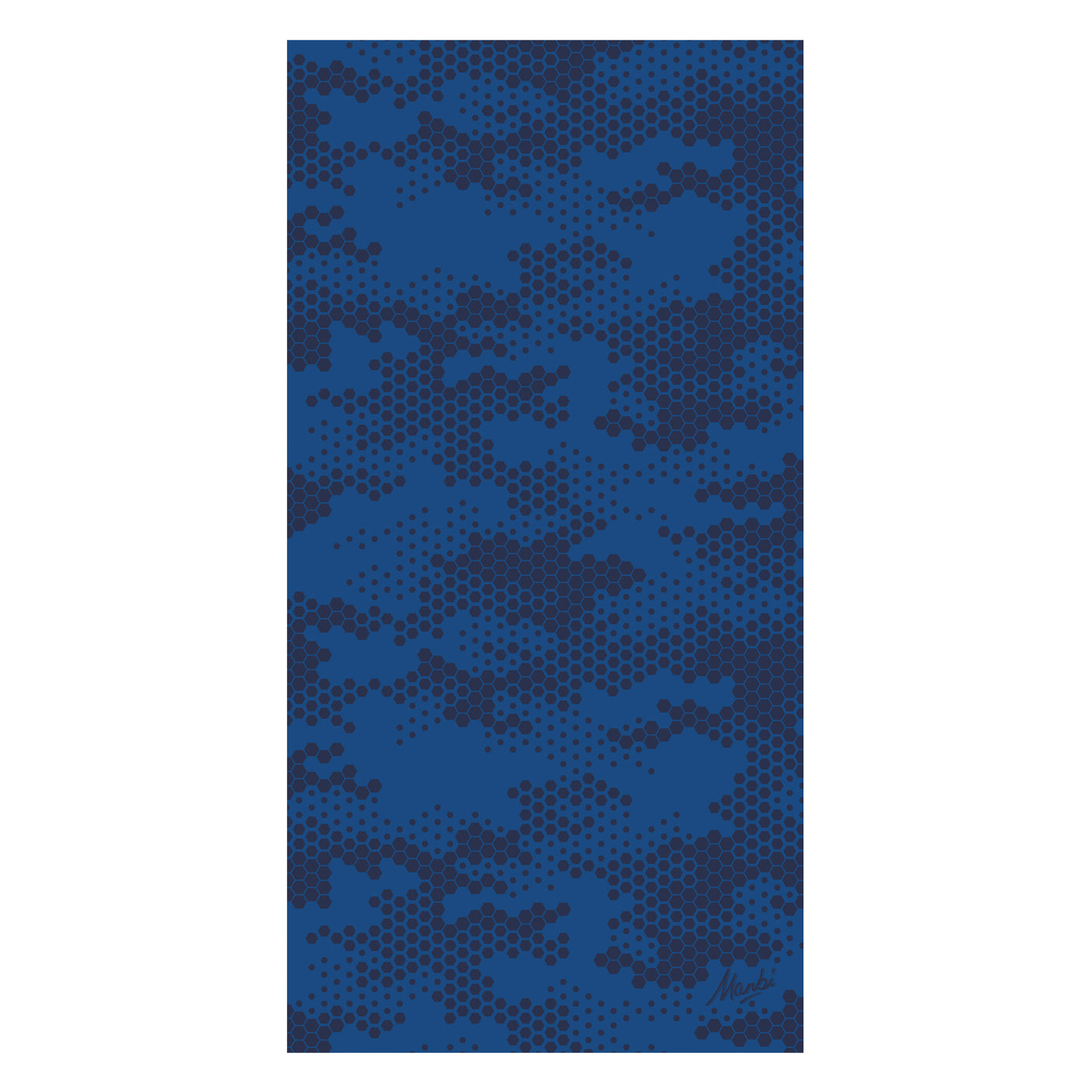 Manbi Hula Neckwarmer Pattern Hexagon Blue