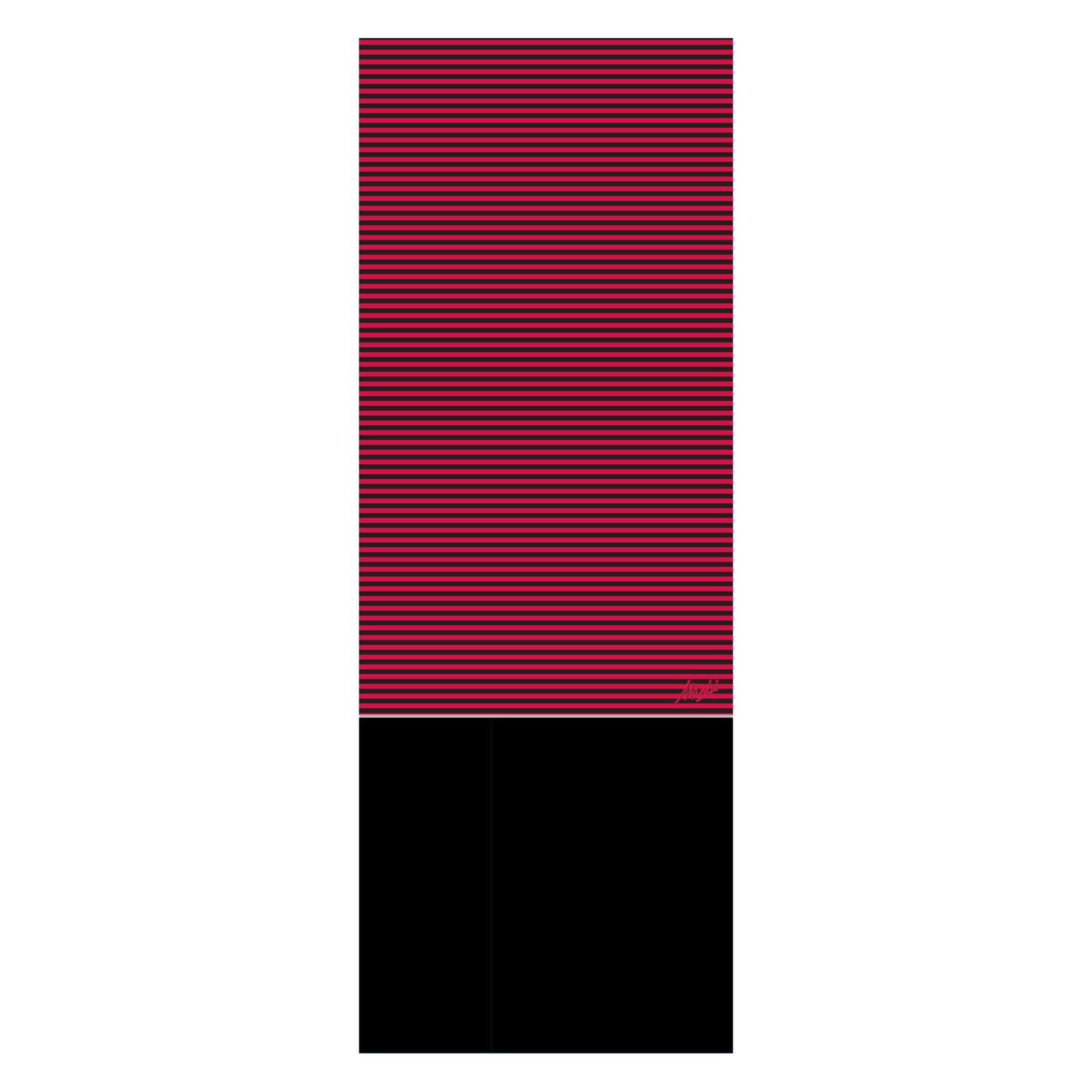 Manbi Hula Halfie Thermal Neck Warmer Pattern Thin Stripes Red