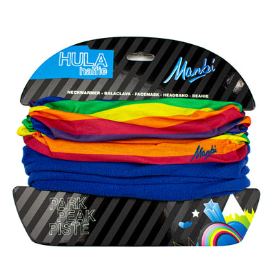 Manbi Hula Halfie Thermal Neck Warmer Pattern Rainbow