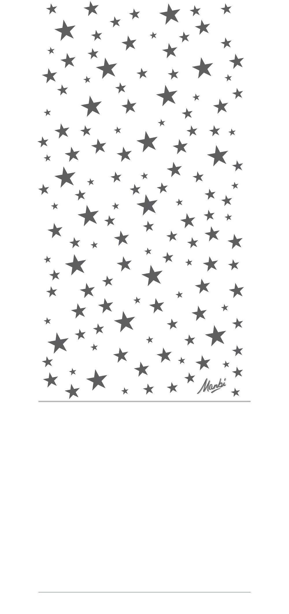 Manbi Hula Halfie Thermal Neck Warmer Pattern Stars White
