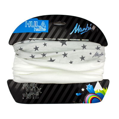 Manbi Hula Halfie Thermal Neck Warmer Pattern Stars White