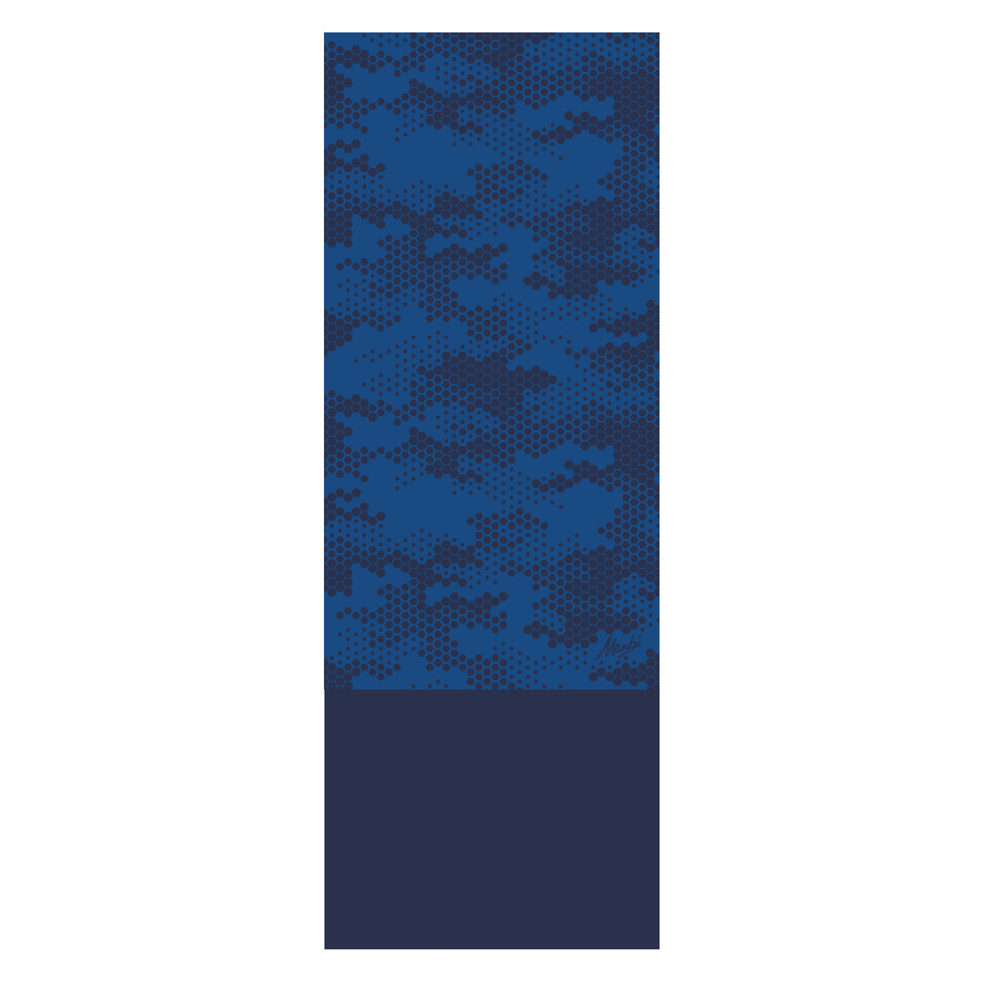 Manbi Hula Halfie Thermal Neck Warmer Pattern Hexagon Blue