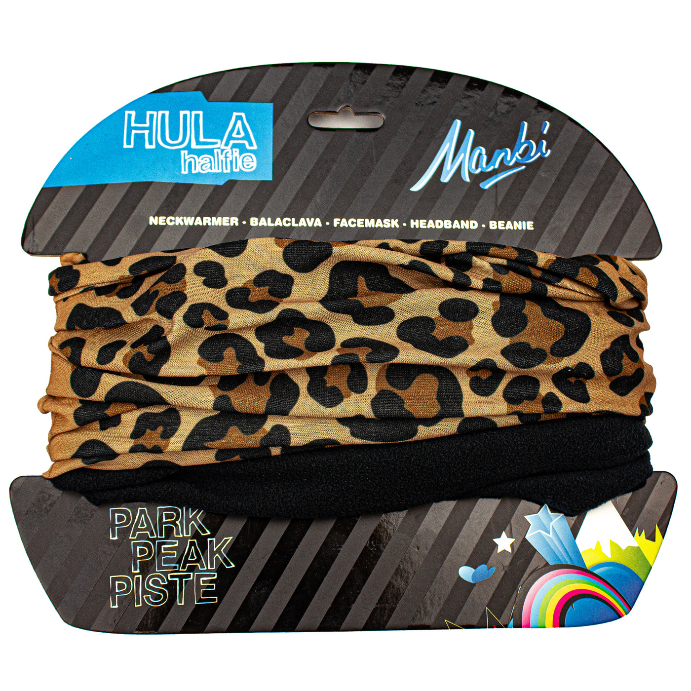 Manbi Hula Halfie Thermal Neck Warmer Pattern Leopard