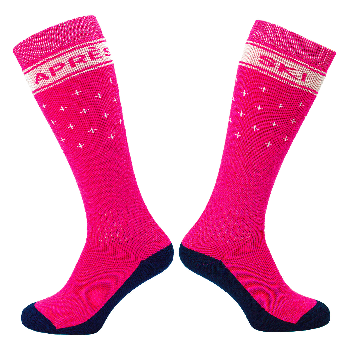 Manbi-PPP Performance Patterned Ski Sock Apres Ski Pink