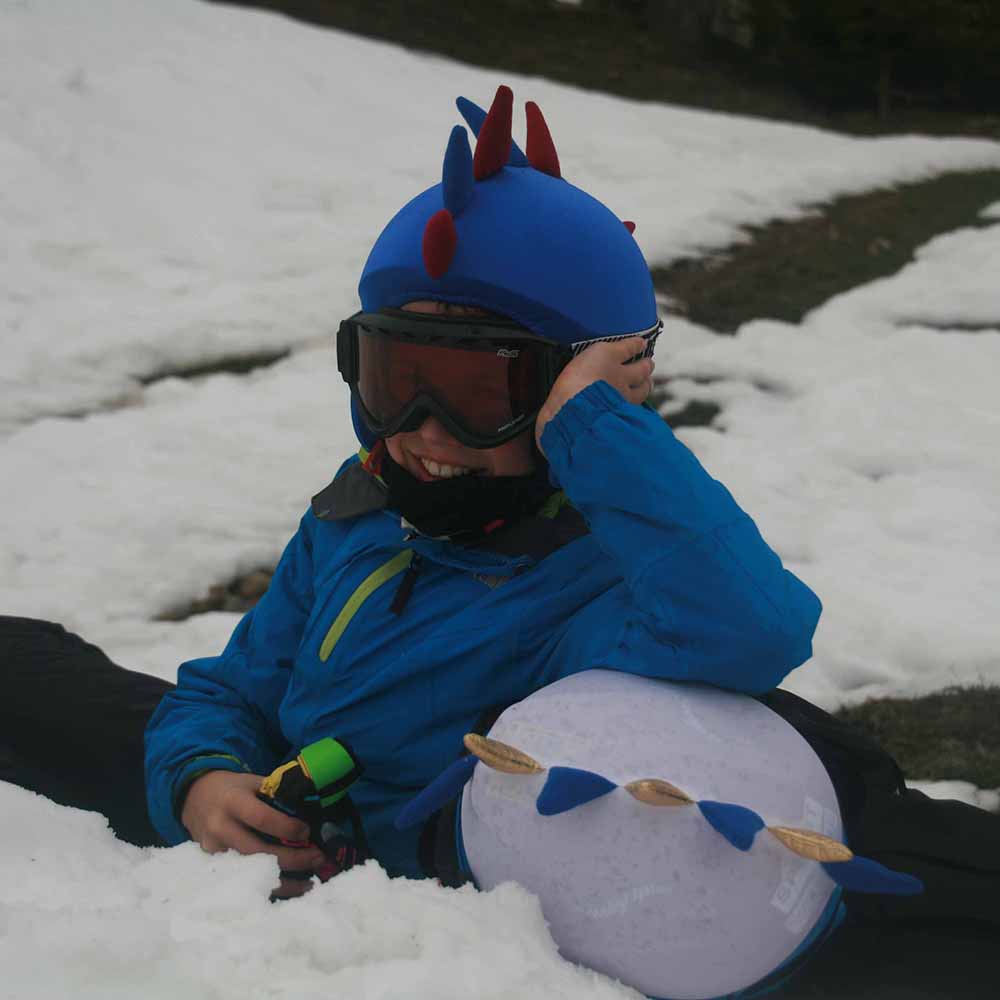 Coolcasc Show Time Helmet Cover Blue Grana Dragon