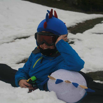 Coolcasc Show Time Helmet Cover Blue Grana Dragon