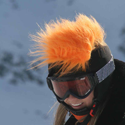 Coolcasc Show Time Helmet Cover Furry Orange