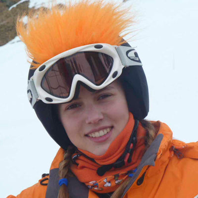 Coolcasc Show Time Helmet Cover Furry Orange