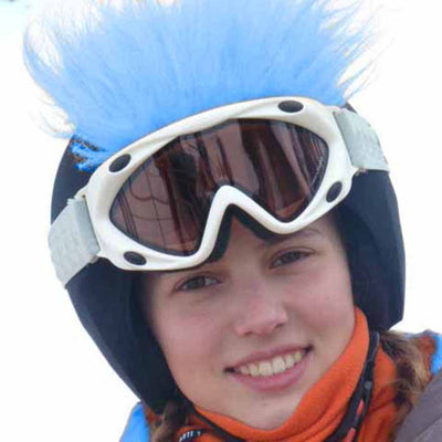 Coolcasc Show Time Helmet Cover Furry Blue