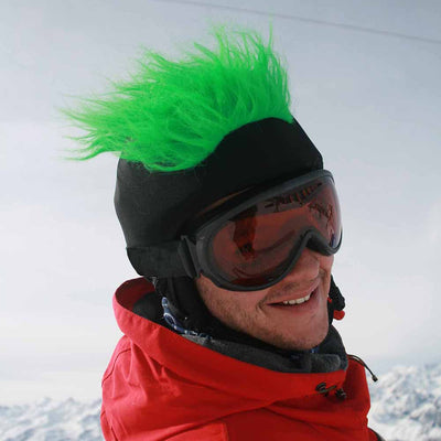 Coolcasc Show Time Helmet Cover Furry Green