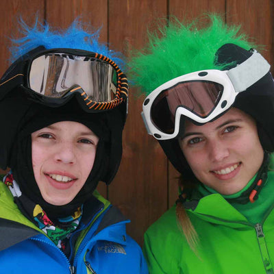 Coolcasc Show Time Helmet Cover Furry Green