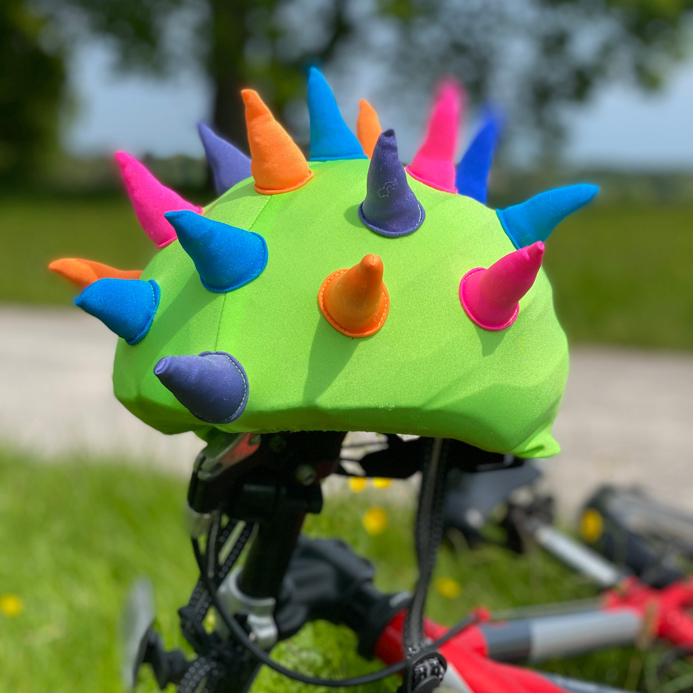 Coolcasc Show Time Helmet Cover Neon Horns