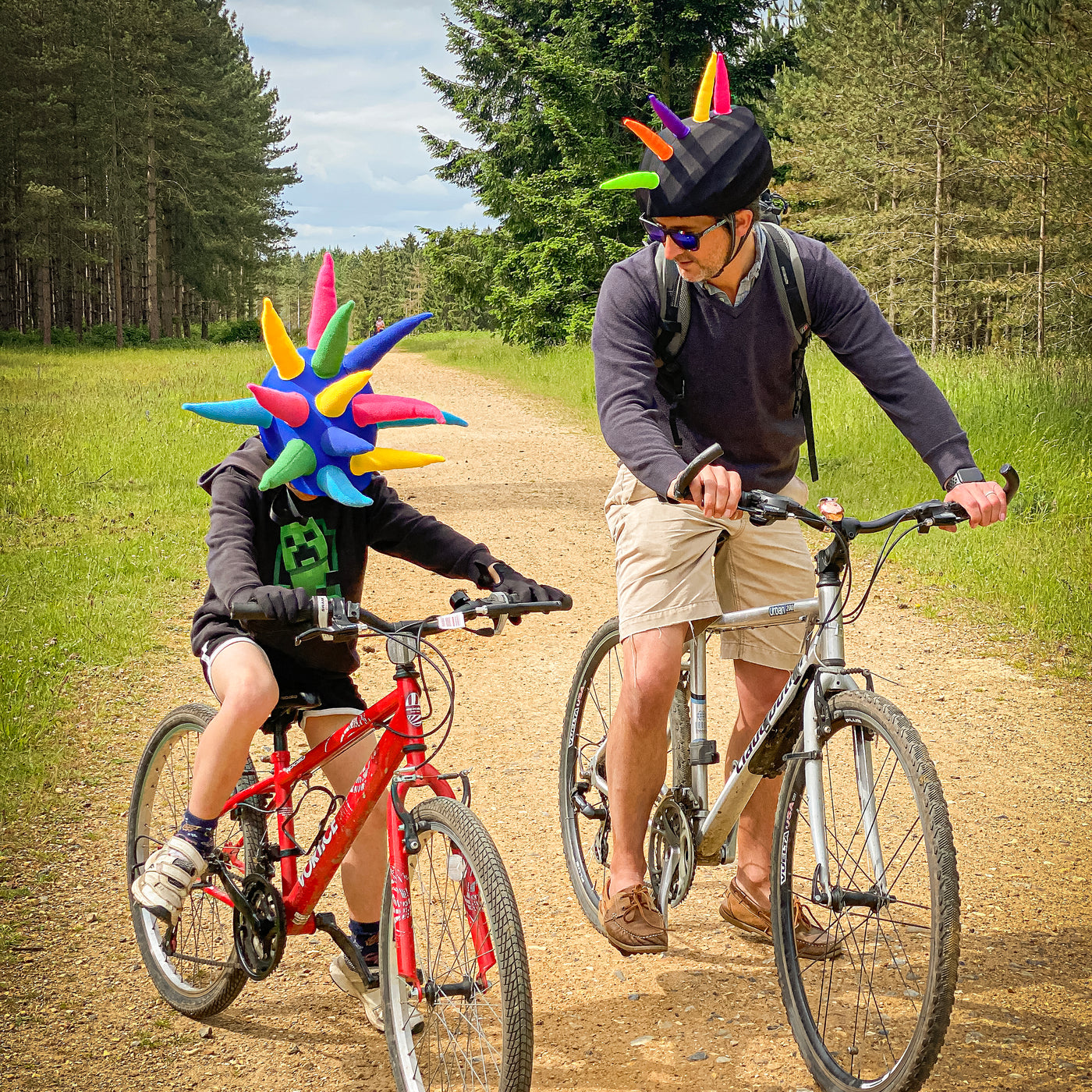 Coolcasc Show Time Helmet Cover Spikey Mohican