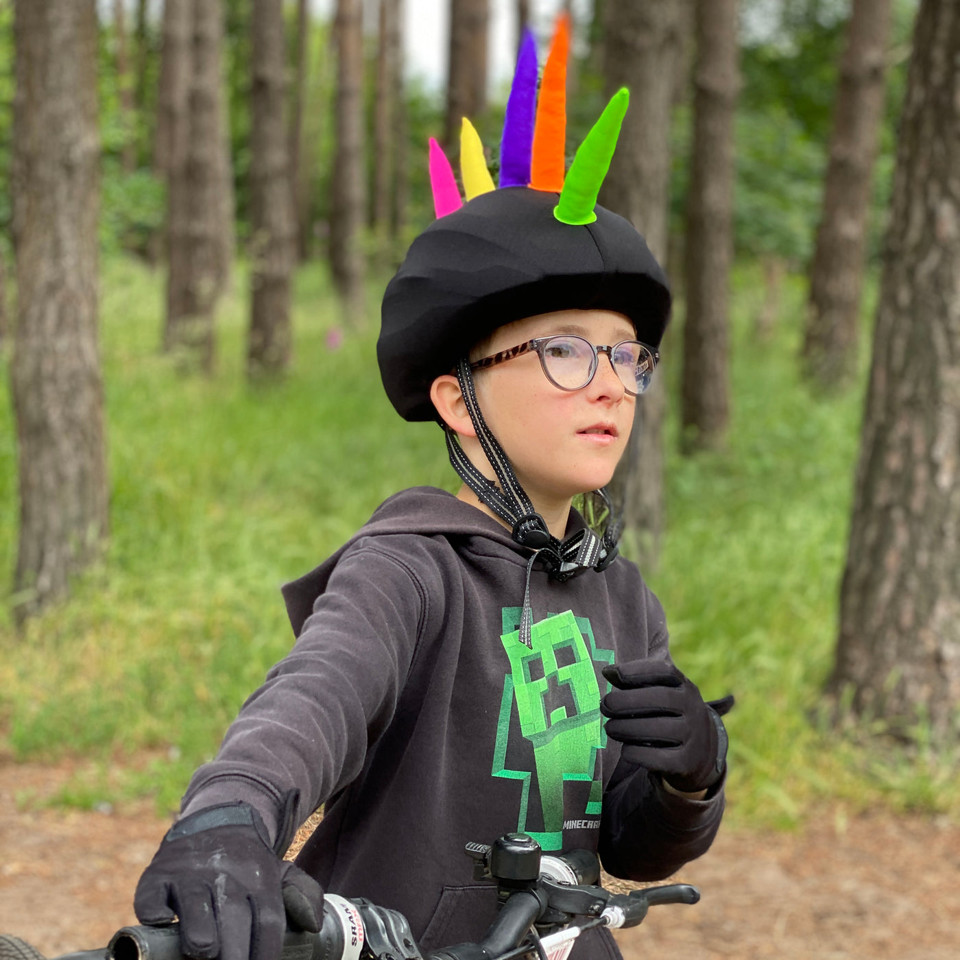 Coolcasc Show Time Helmet Cover Spikey Mohican