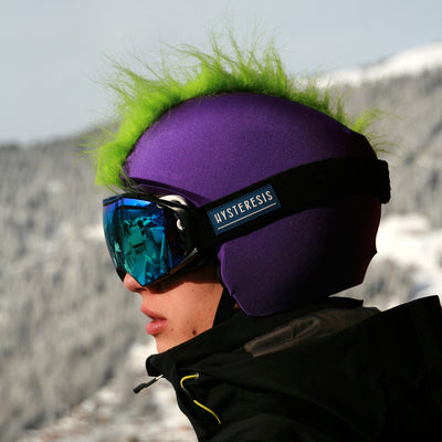 Coolcasc Show Time Helmet Cover Green Mohican